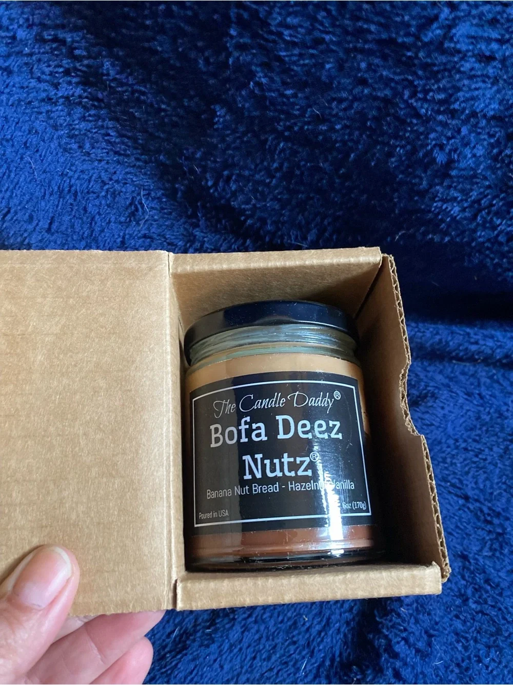 Bofa Deez Nutz Banana Nut Bread Hazelnut Vanilla Candle - Tan